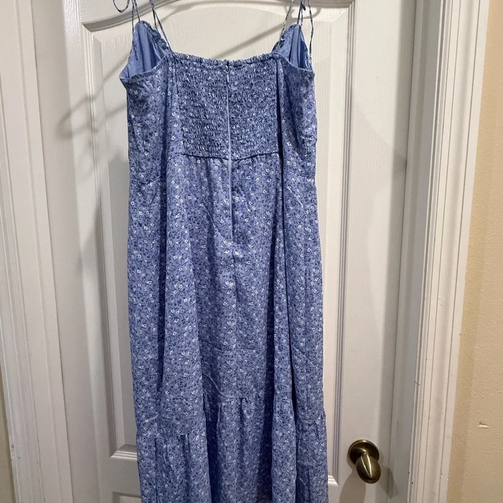 Abercrombie & Fitch Blue Spaghetti Strap Sundress